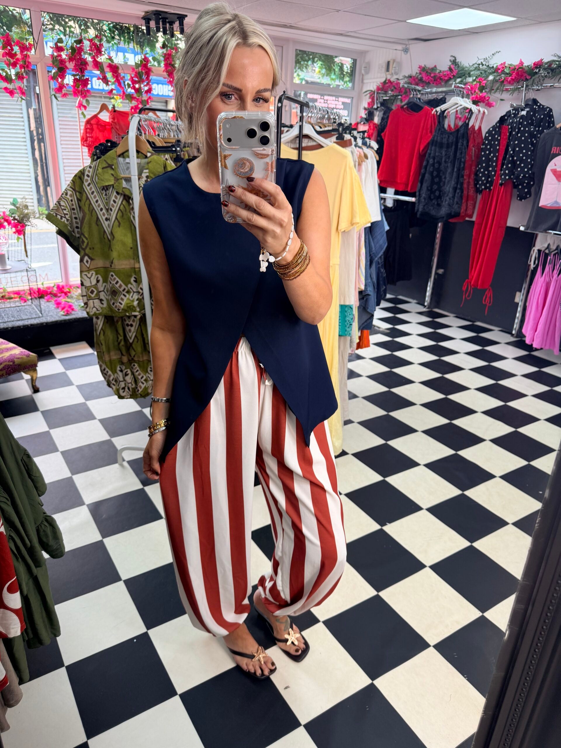 Tulip Top Navy Blue