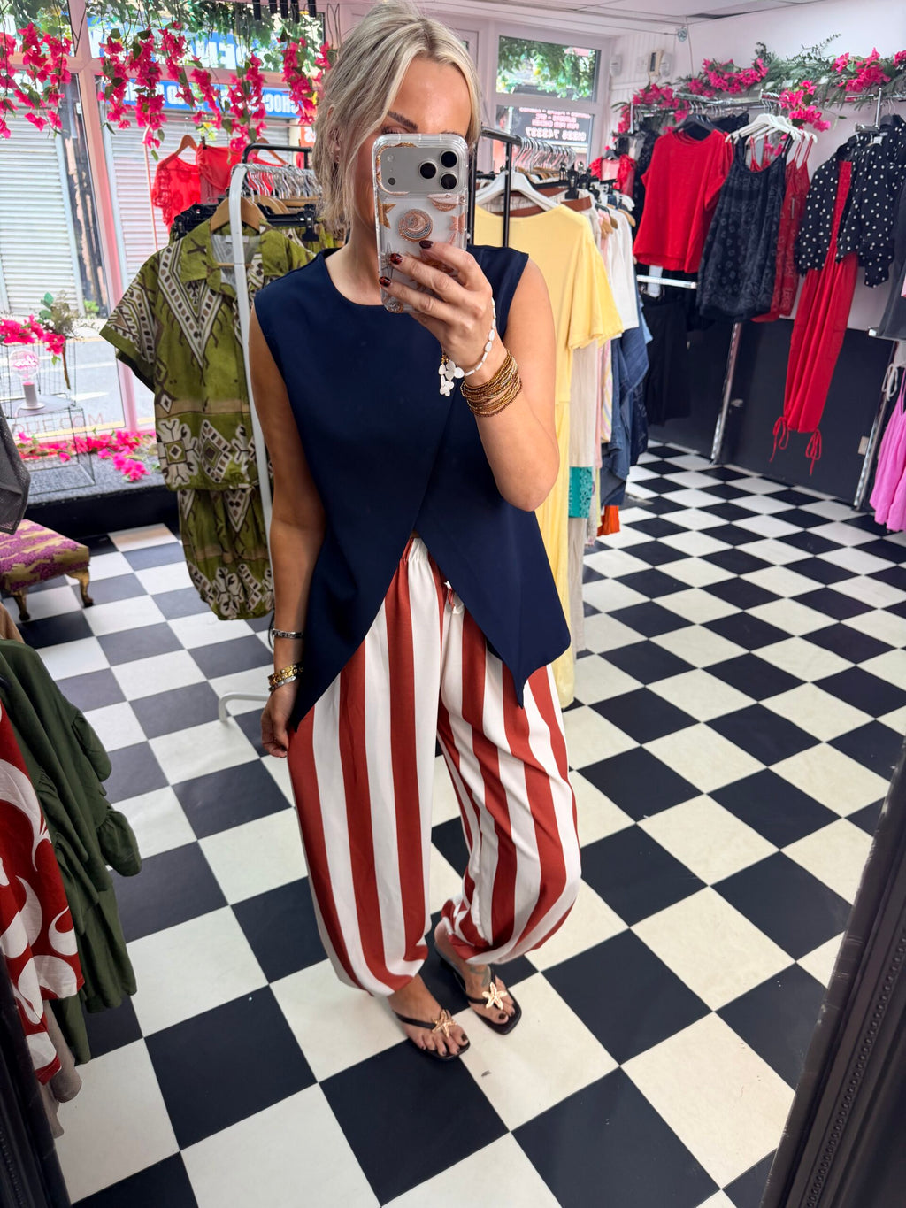 Tulip Top Navy Blue