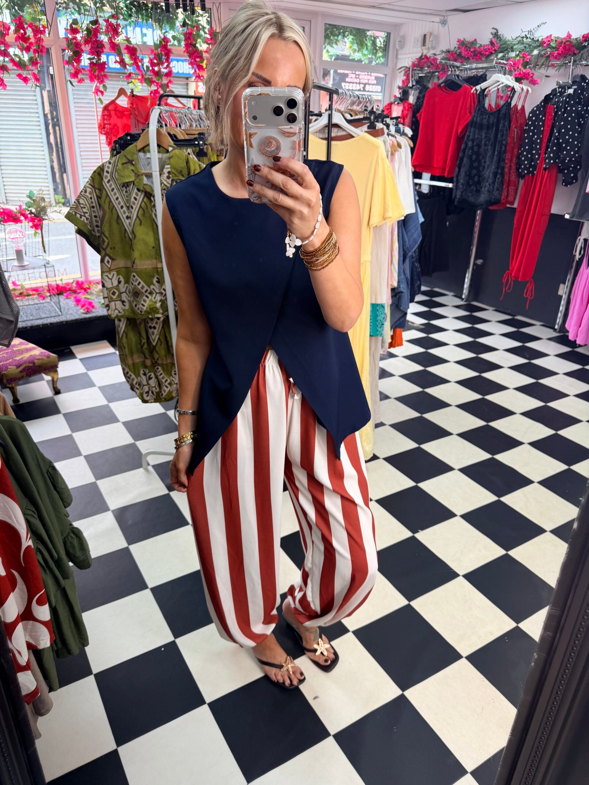 Tulip Top Navy Blue