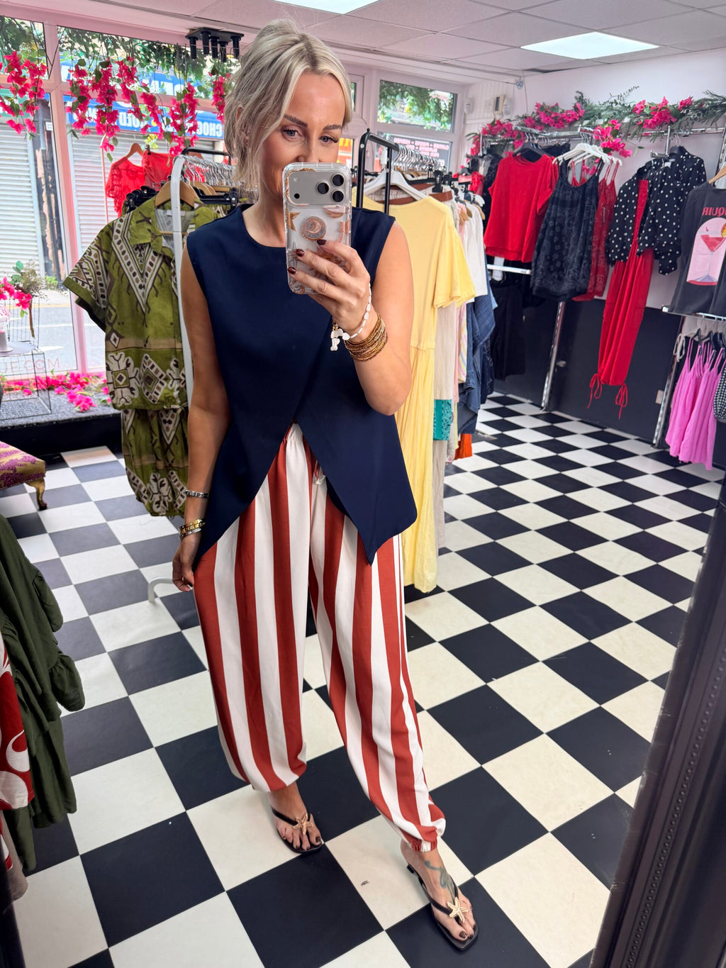 Tulip Top Navy Blue