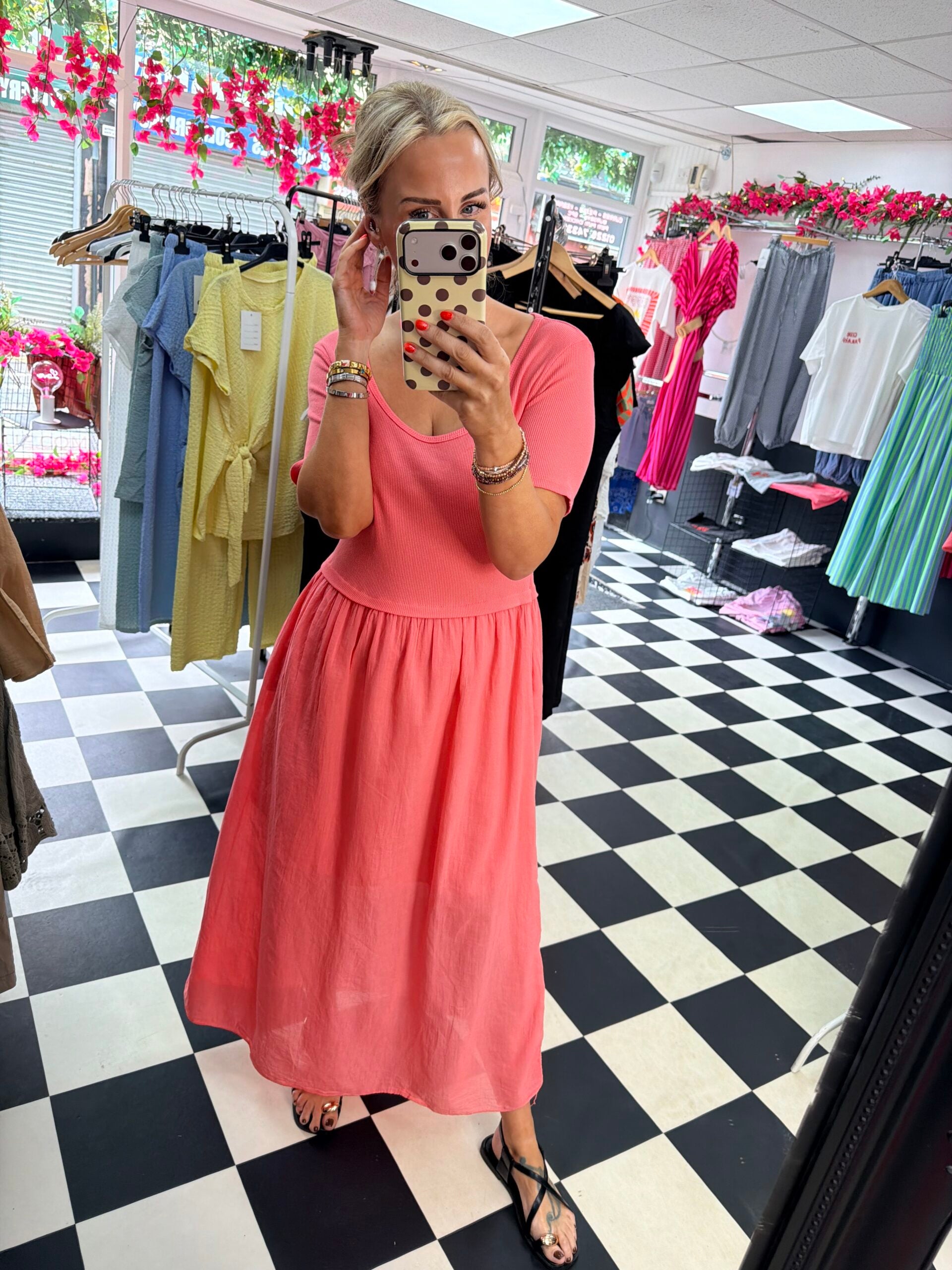 Sunny Days Dress Coral