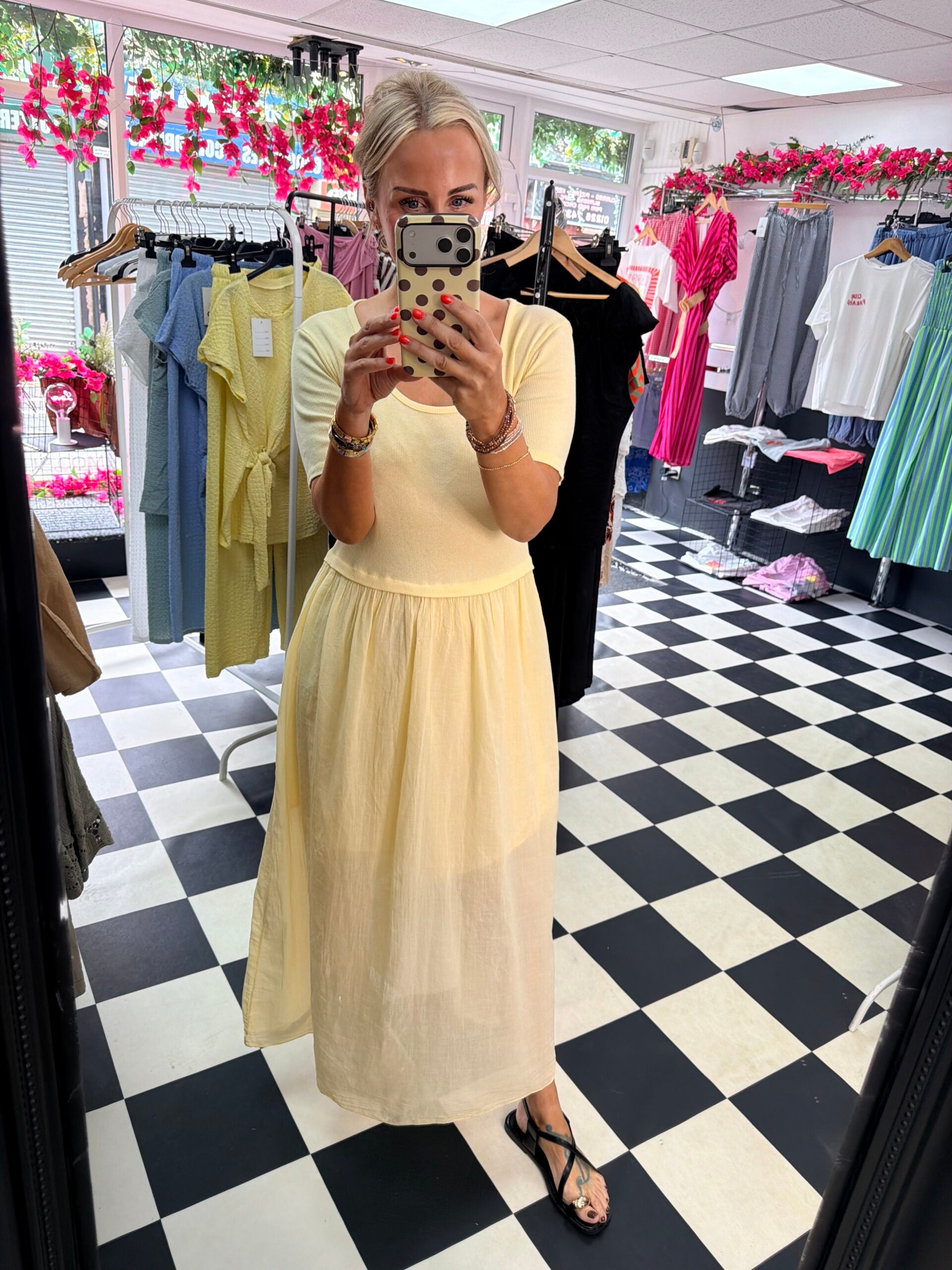 Sunny Days Dress Lemon