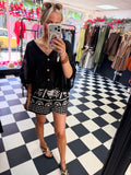 Sunshine Shorts  Black/white