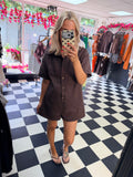 Tilly Playsuit Chocolate
