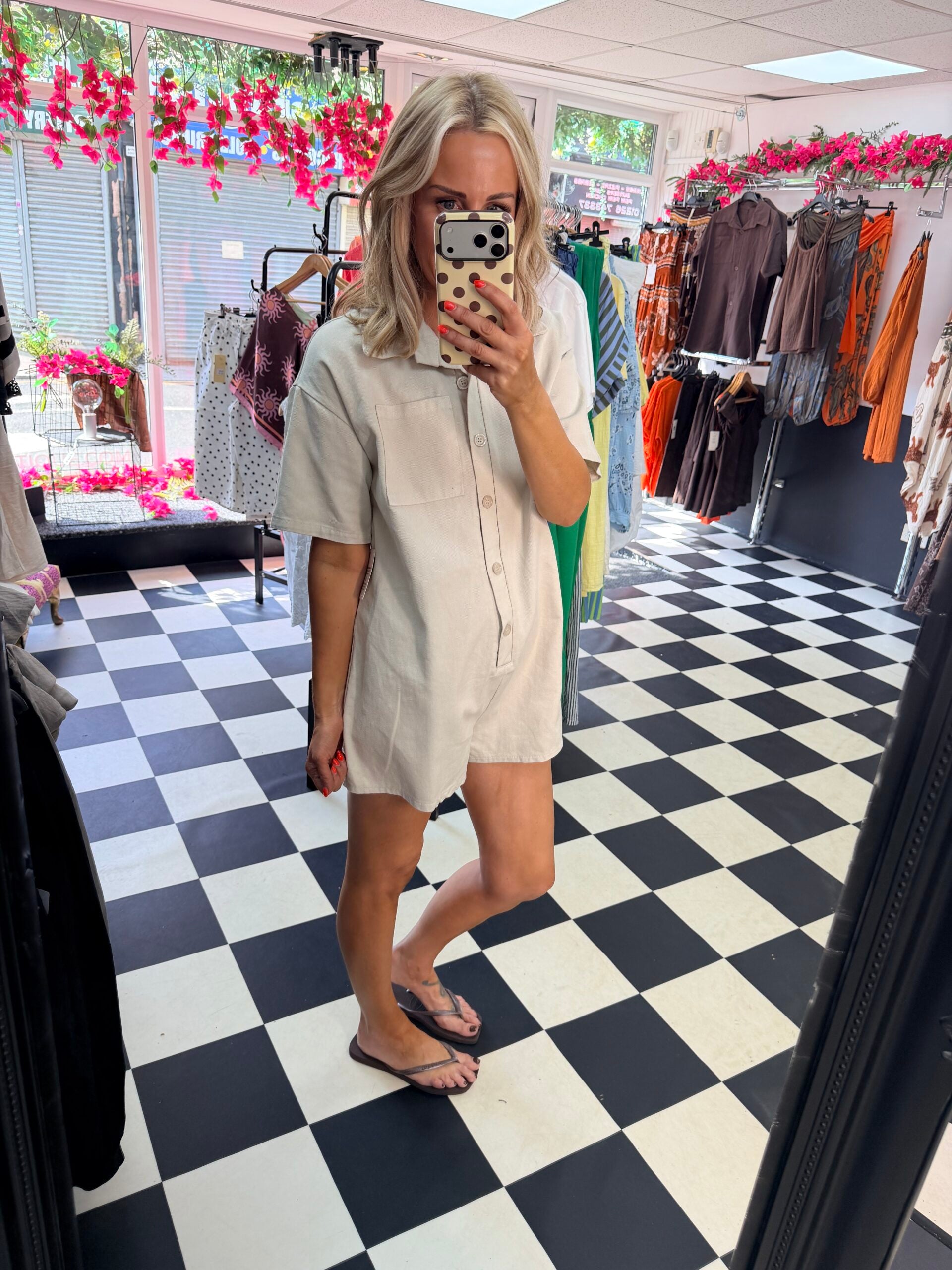 Tilly Playsuit Cream