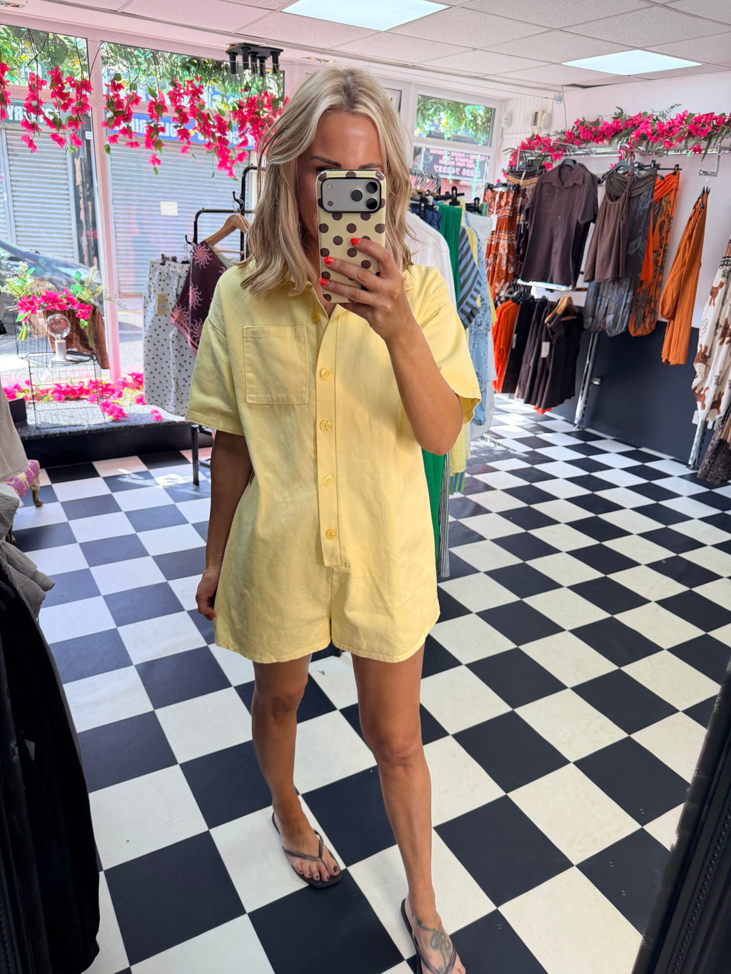 Tilly Playsuit Lemon