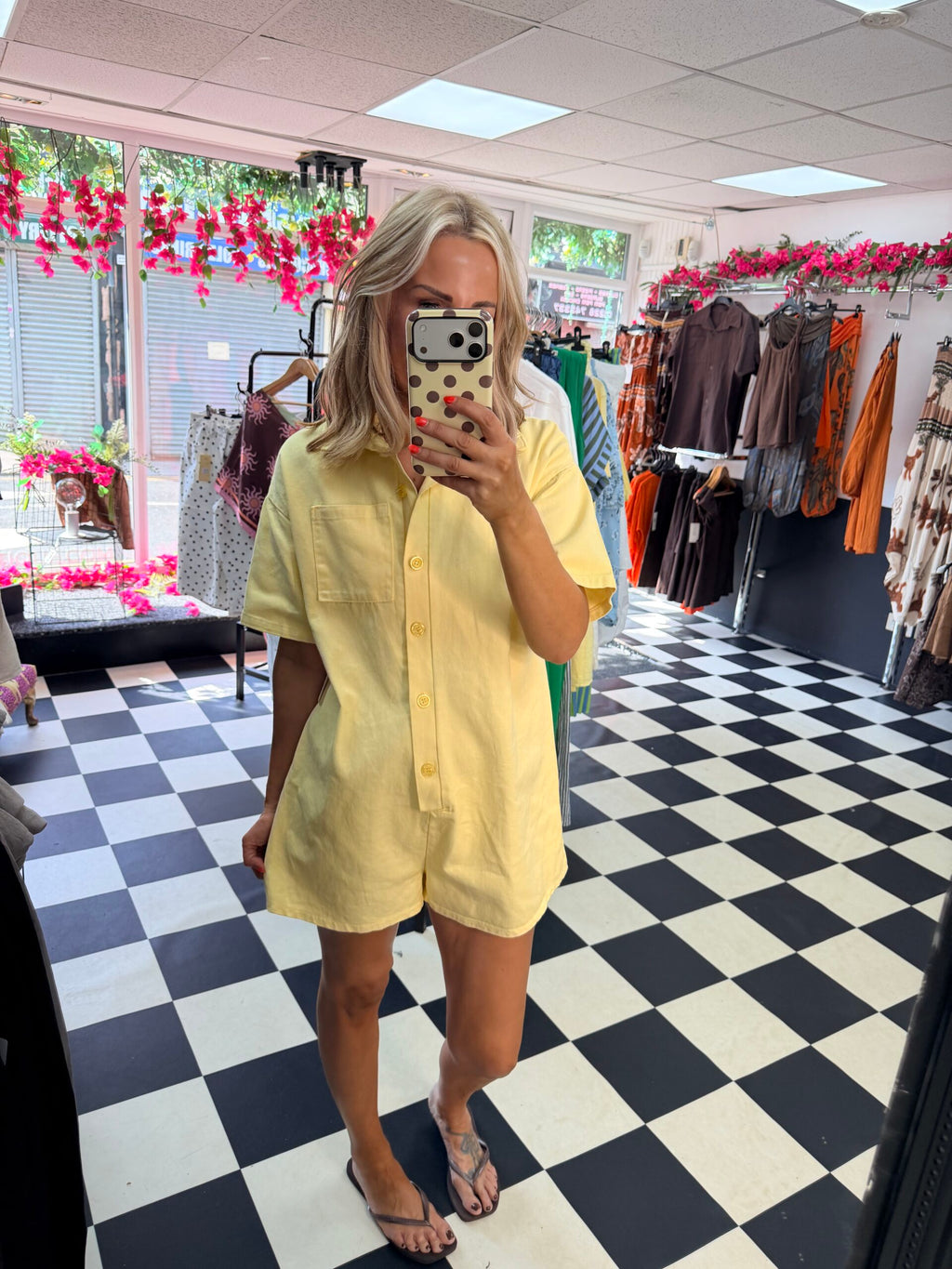 Tilly Playsuit Lemon