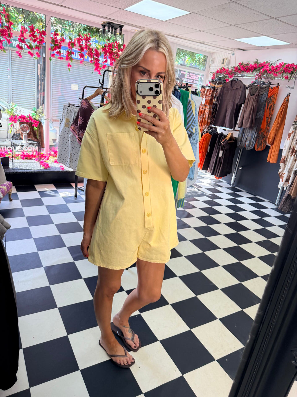 Tilly Playsuit Lemon