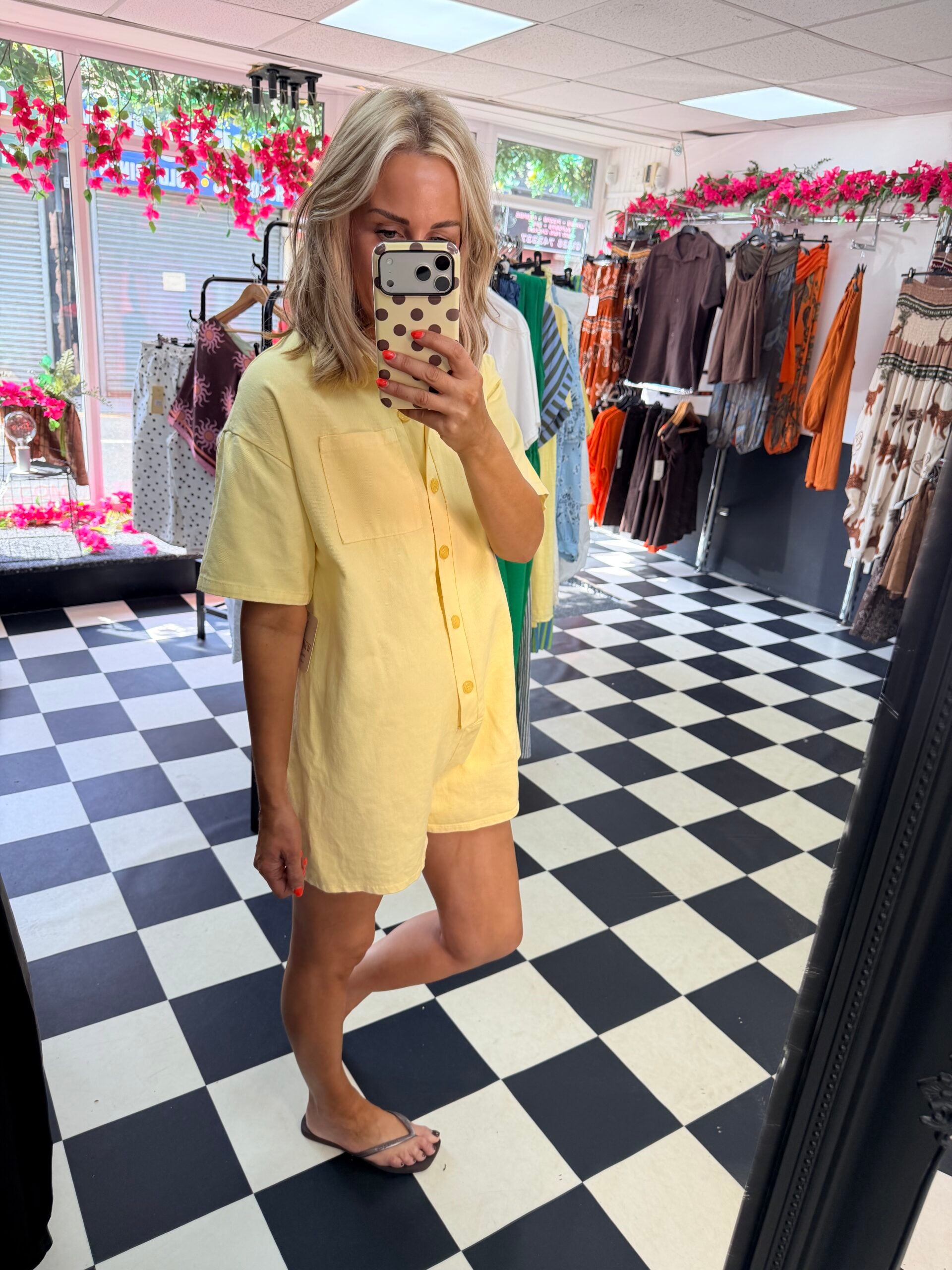 Tilly Playsuit Lemon