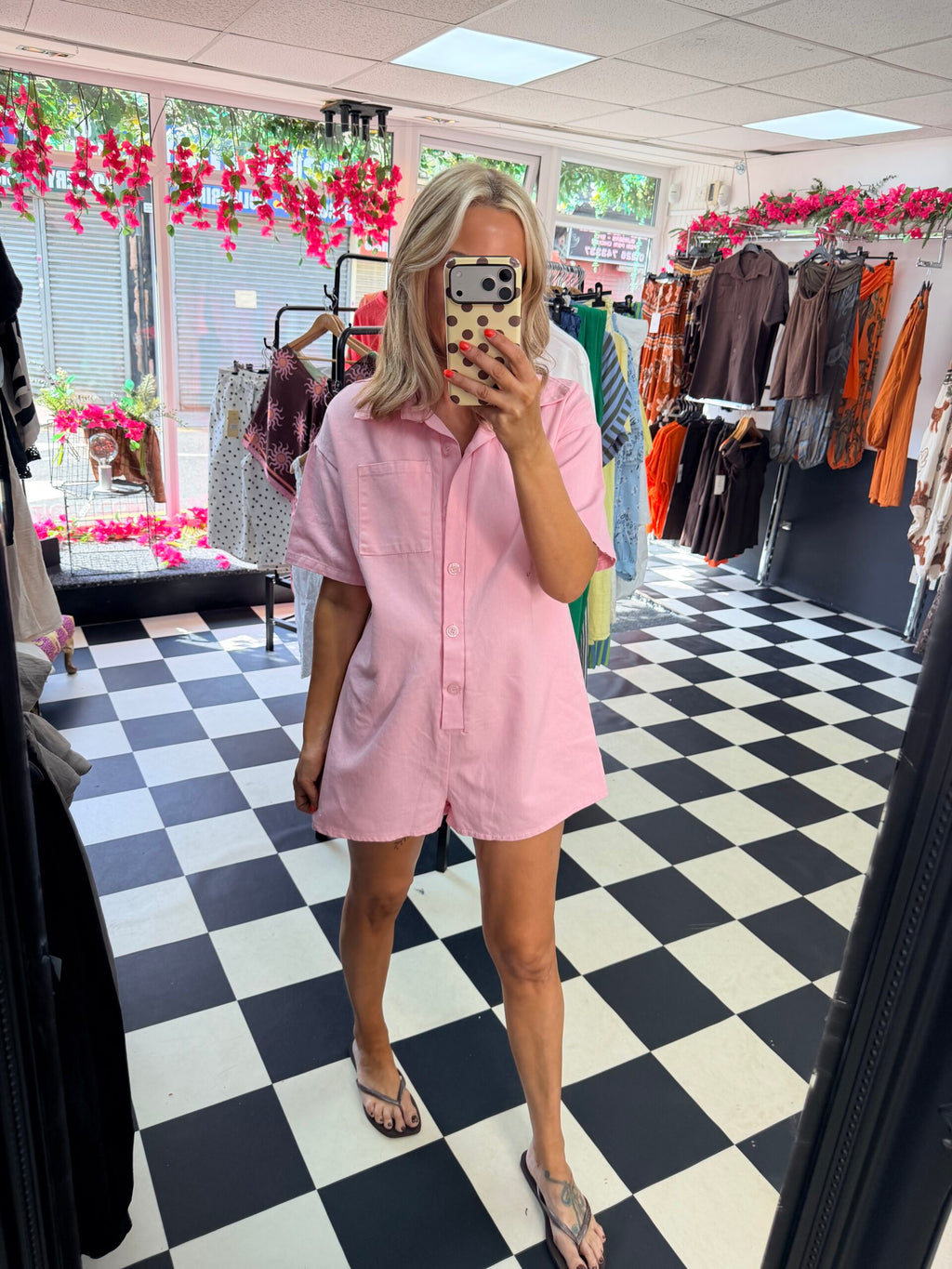 Tilly Playsuit Pink