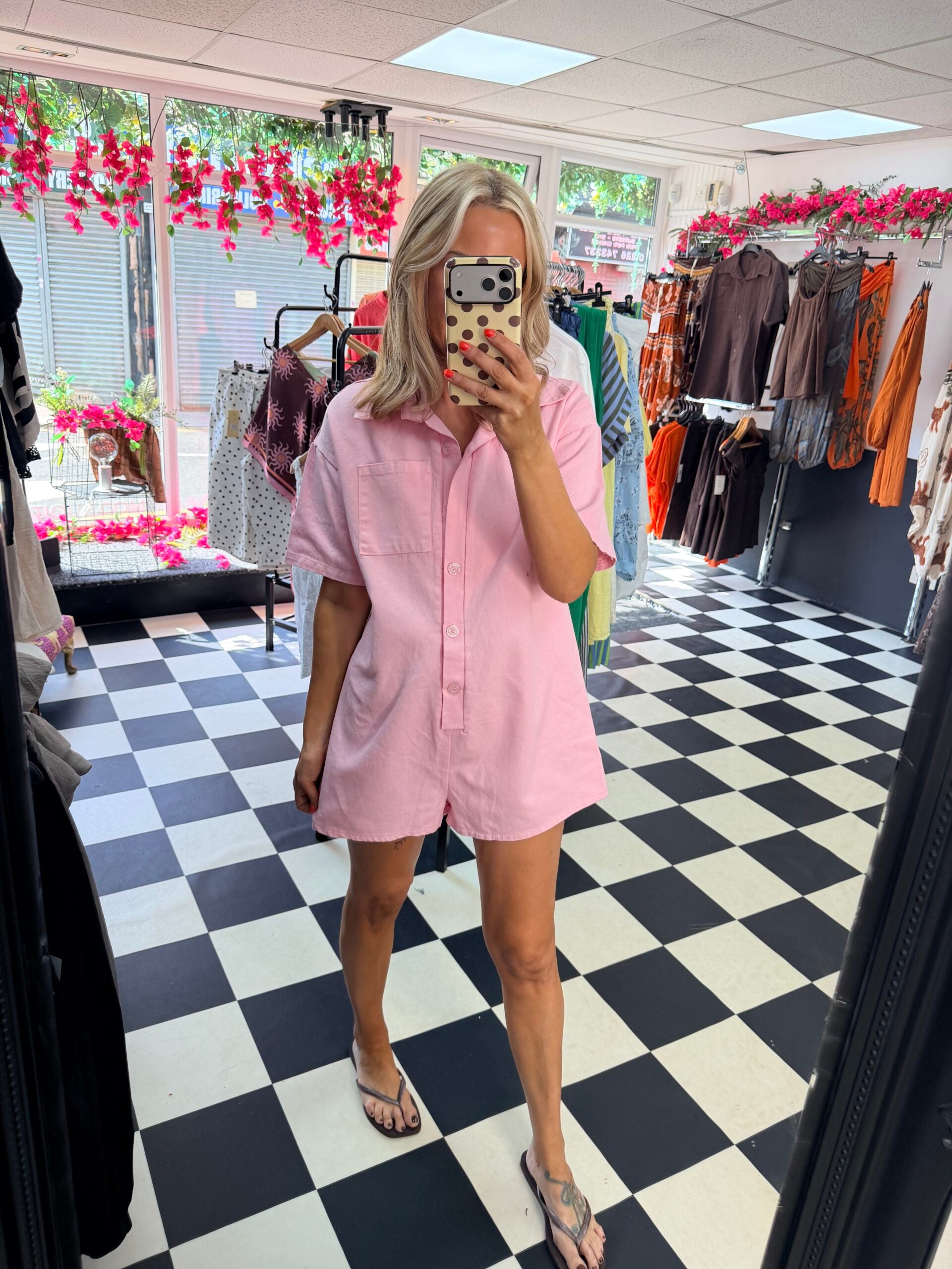 Tilly Playsuit Pink