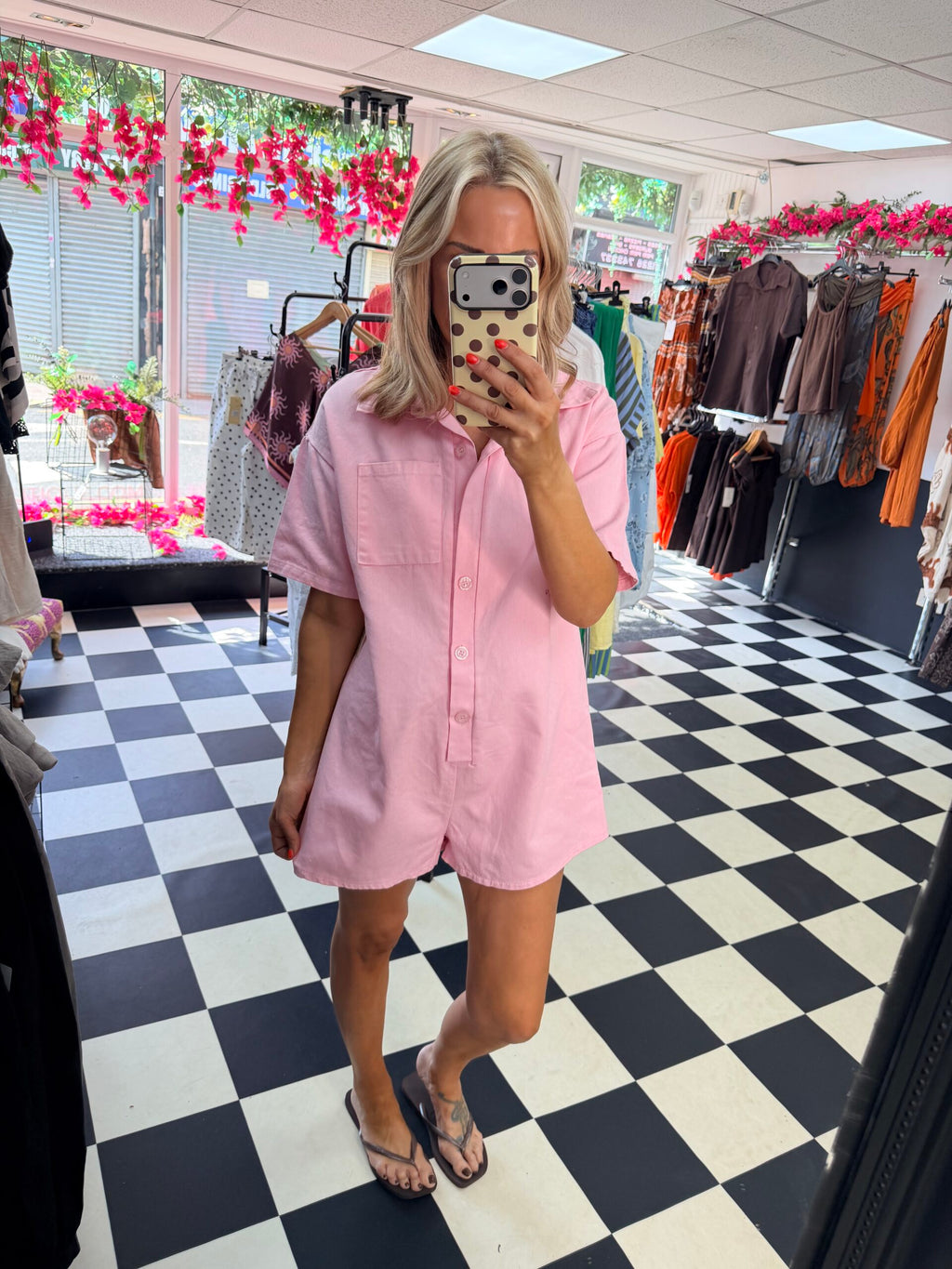 Tilly Playsuit Pink