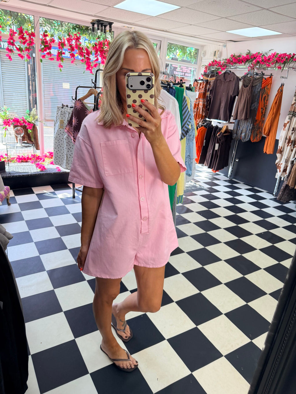 Tilly Playsuit Pink