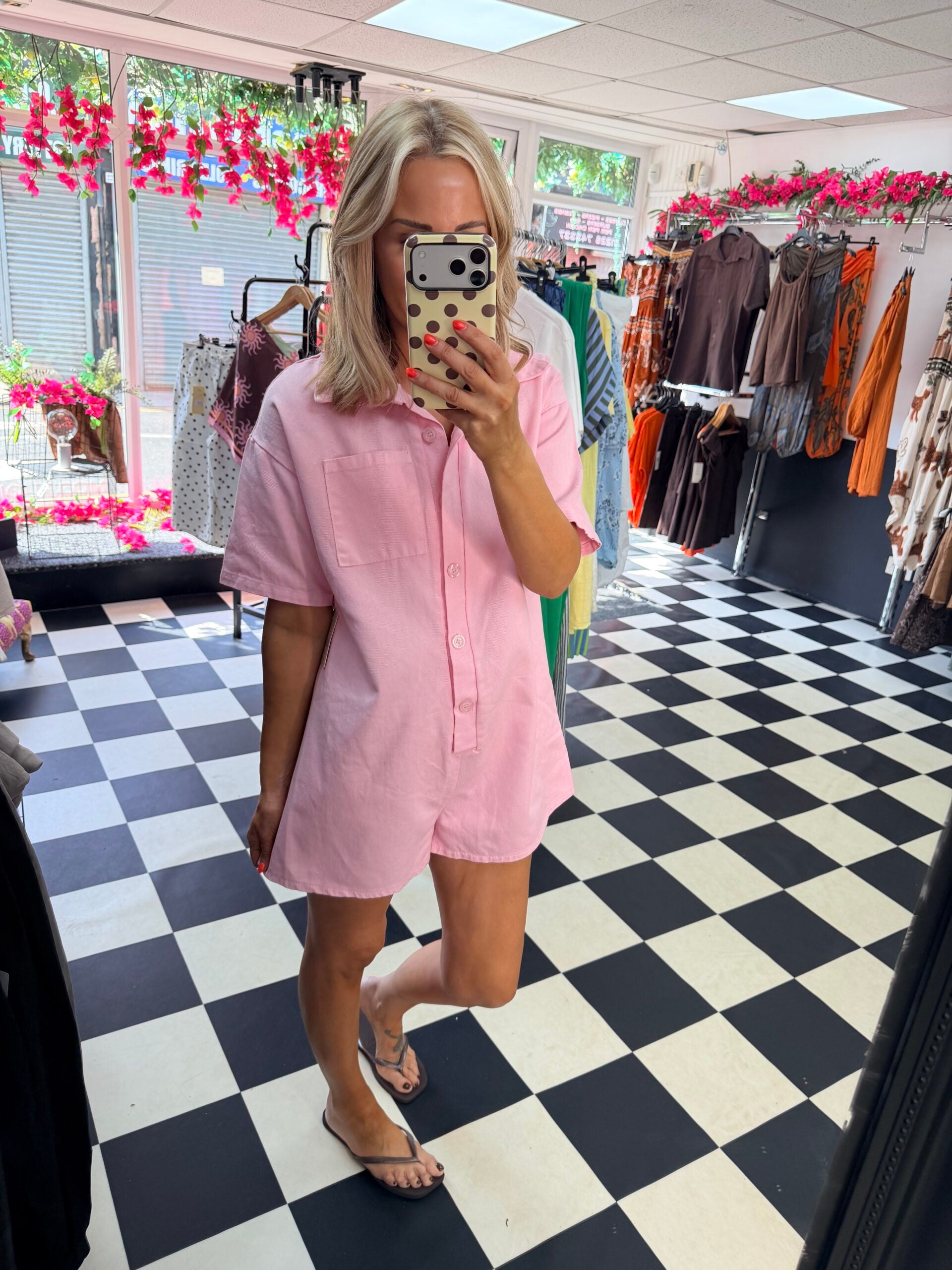 Tilly Playsuit Pink