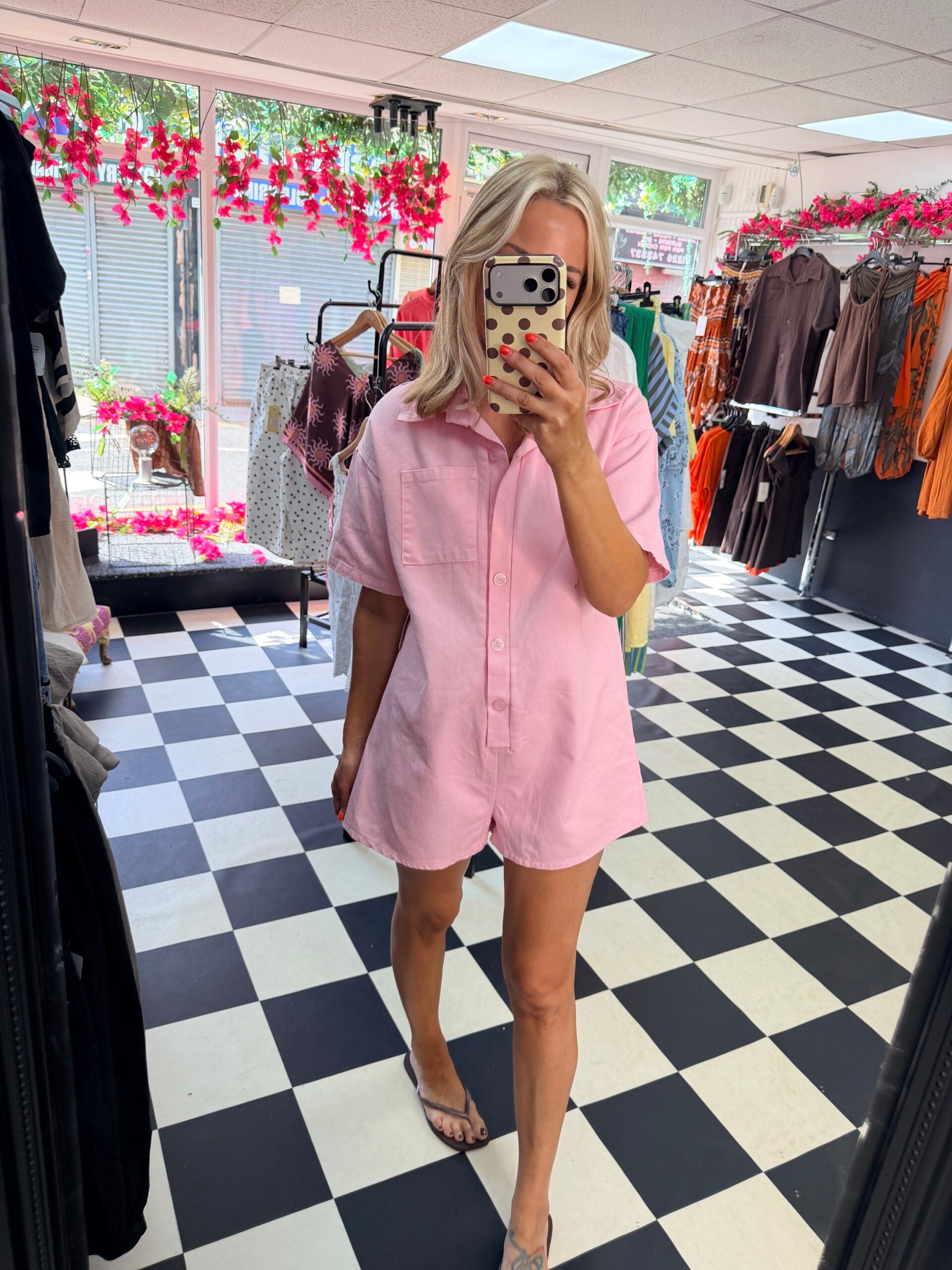 Tilly Playsuit Pink