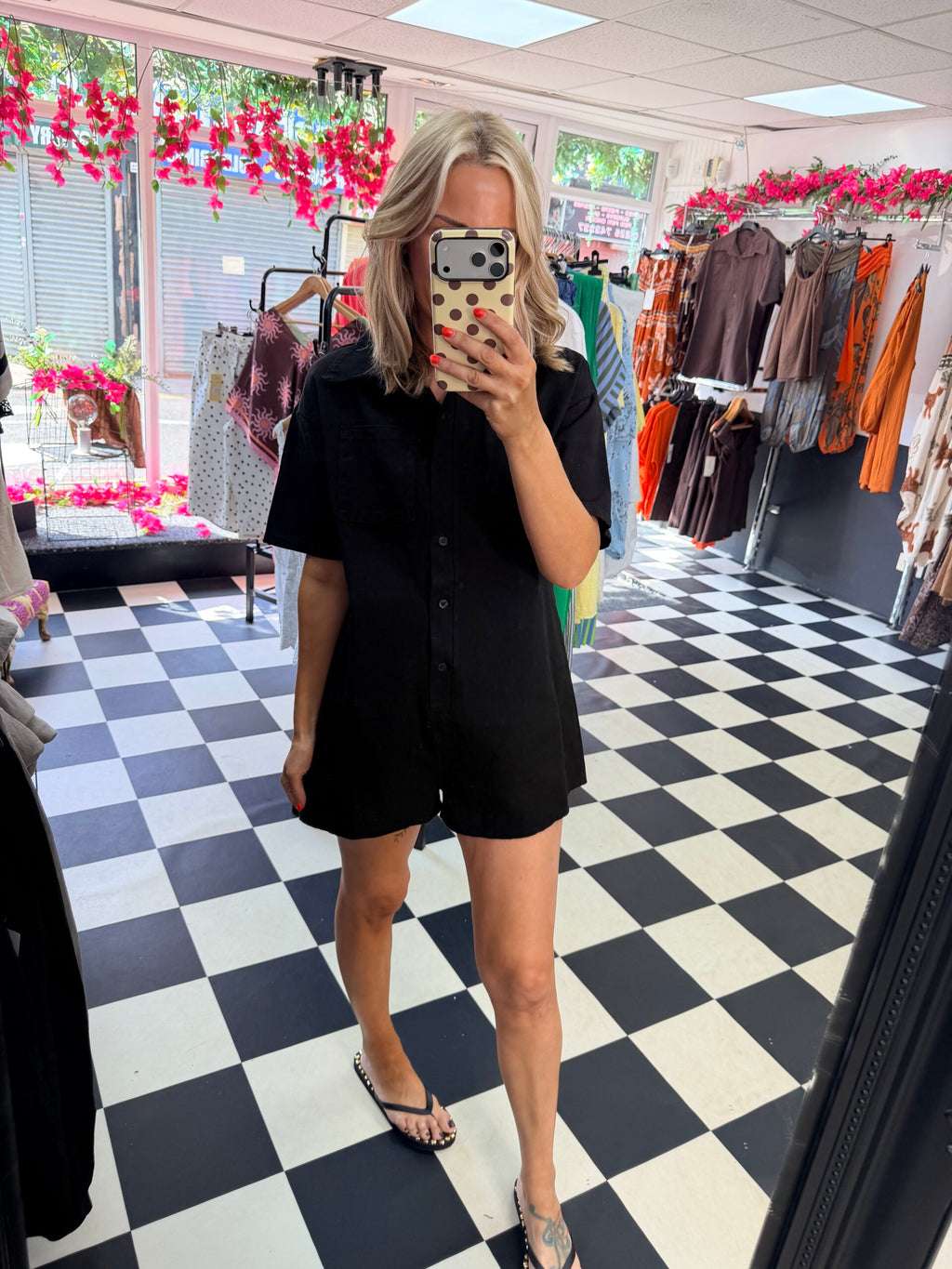 Tilly Playsuit Black