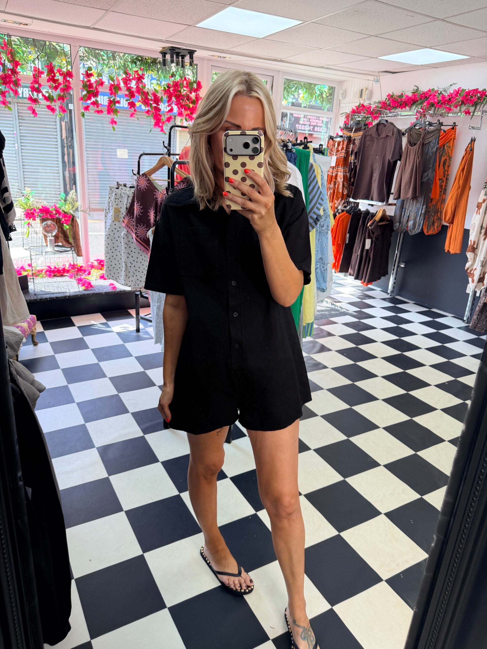 Tilly Playsuit Black