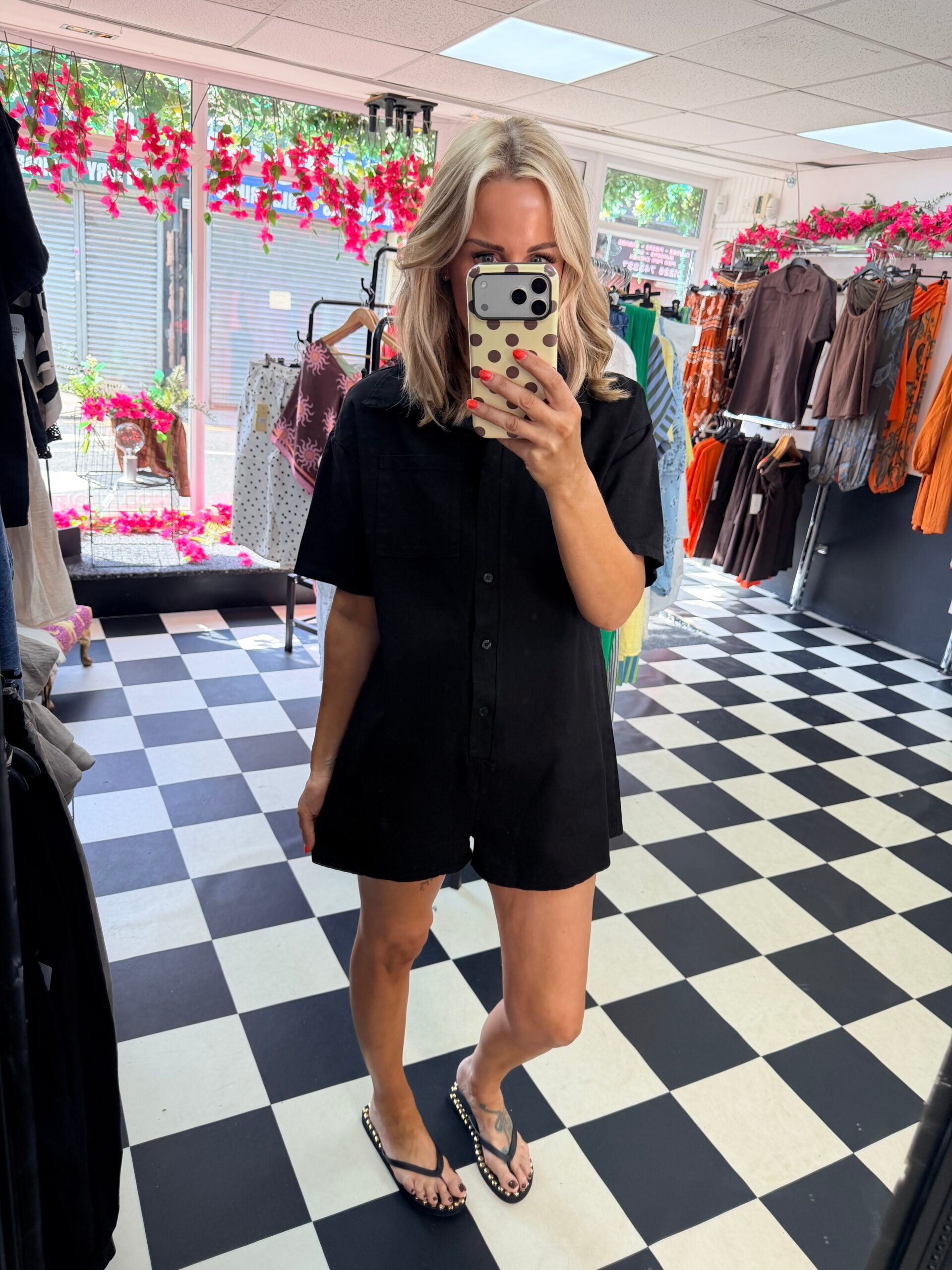 Tilly Playsuit Black