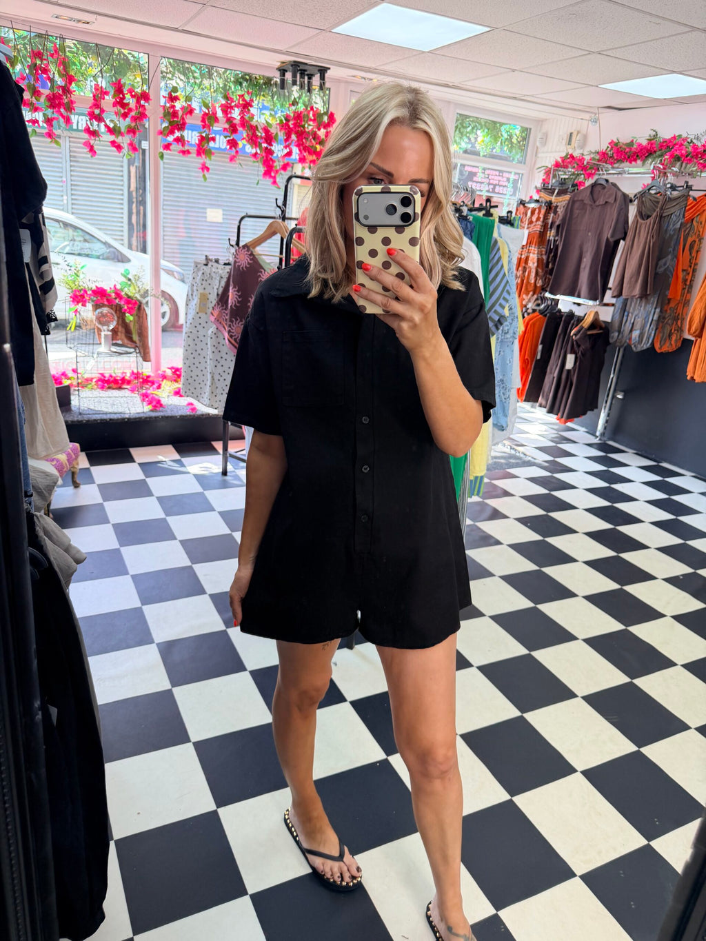 Tilly Playsuit Black