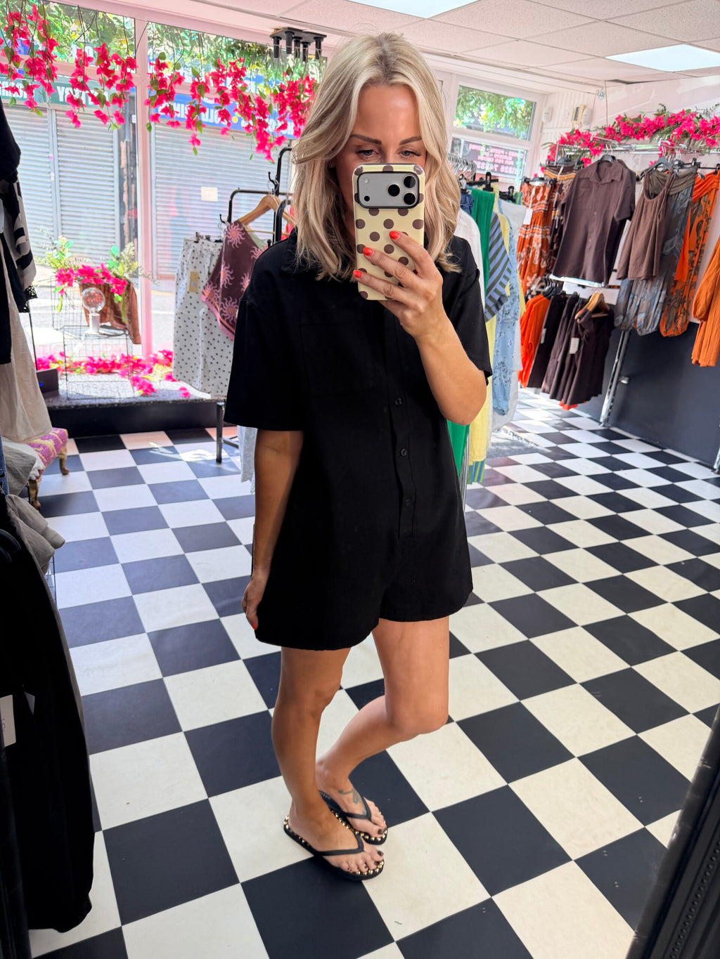 Tilly Playsuit Black