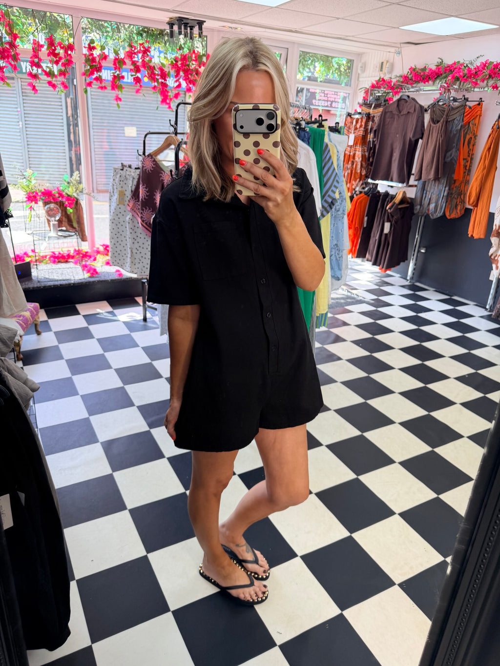 Tilly Playsuit Black