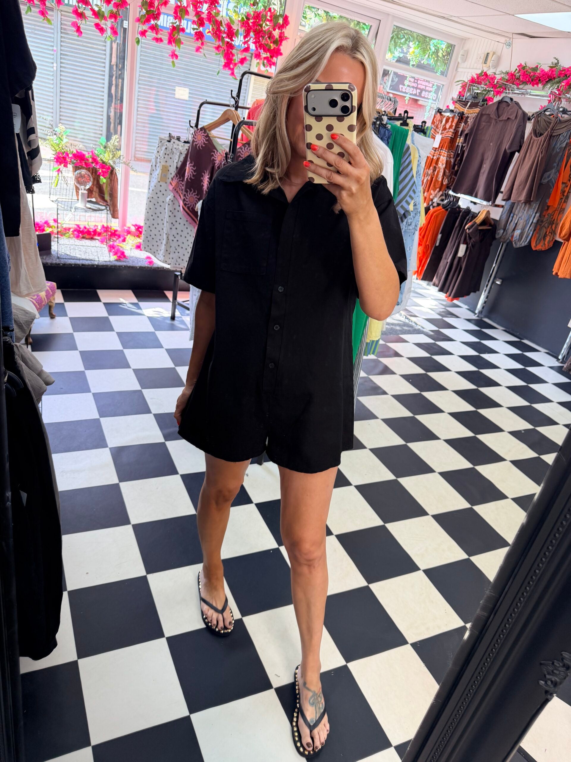 Tilly Playsuit Black
