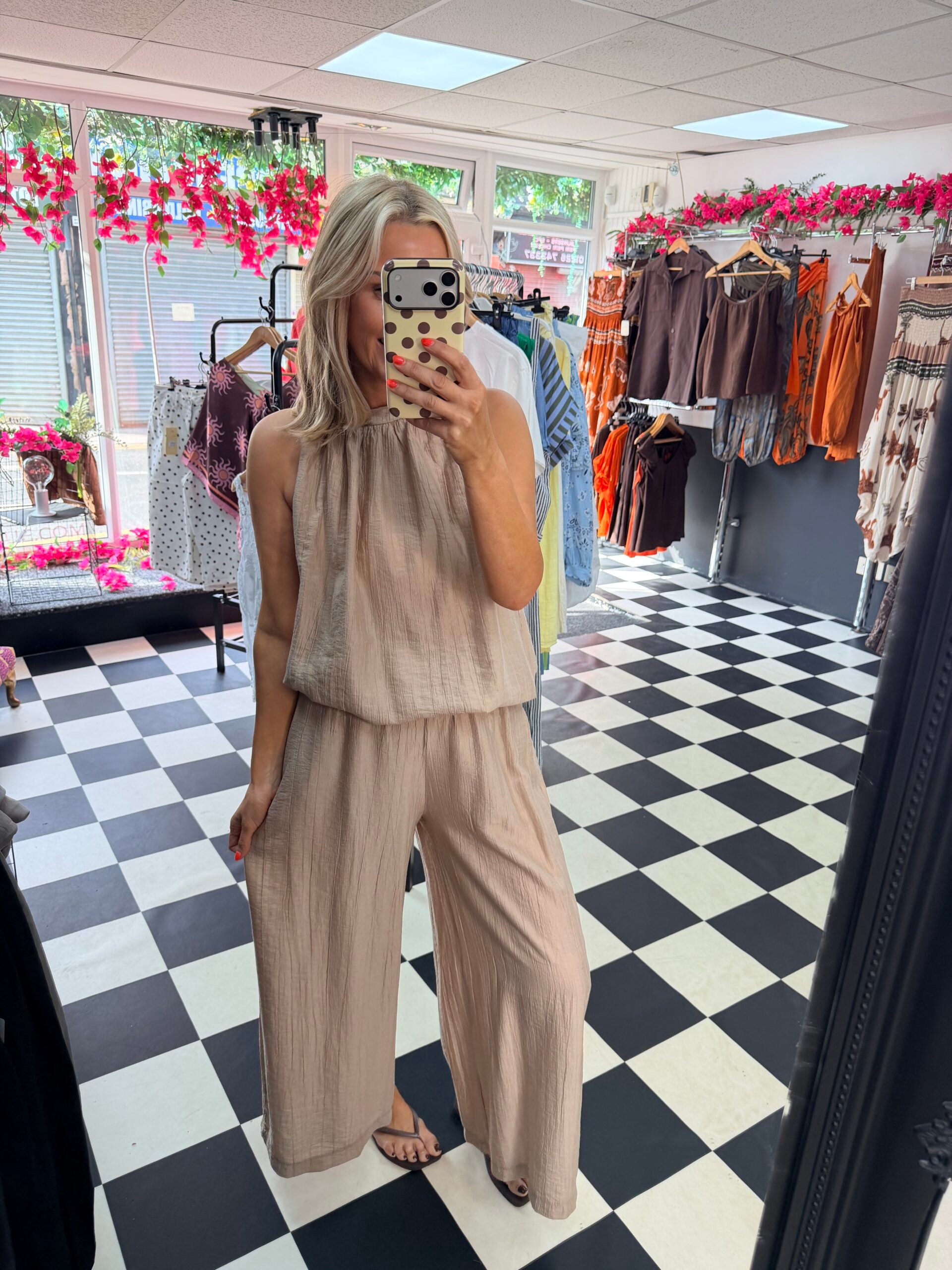 The Crinkle Co Ord Mocha