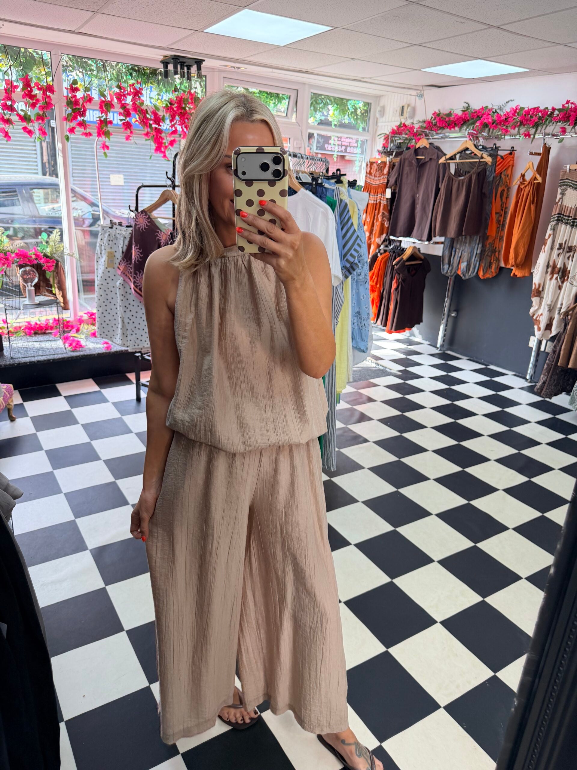 The Crinkle Co Ord Mocha