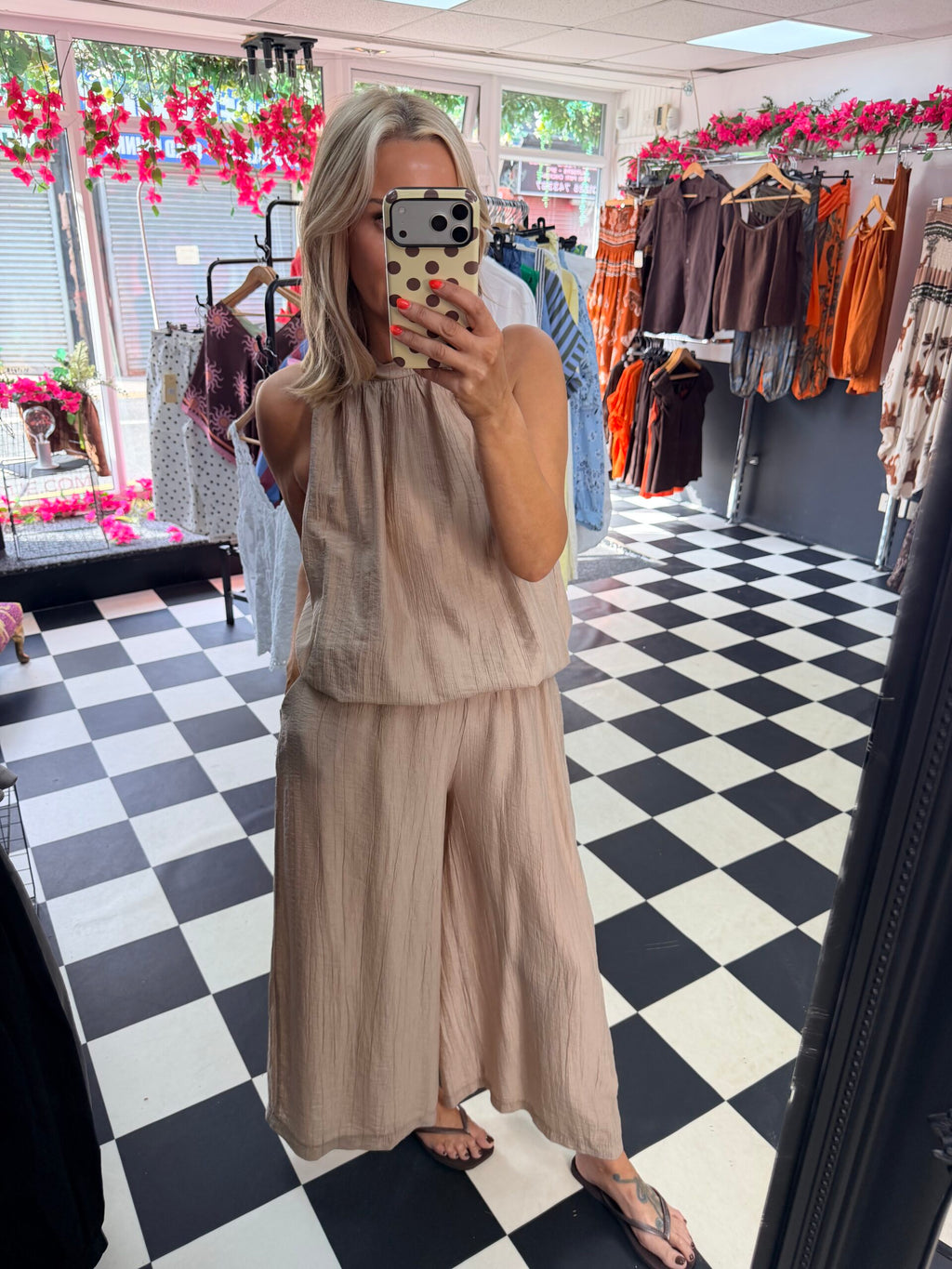 The Crinkle Co Ord Mocha