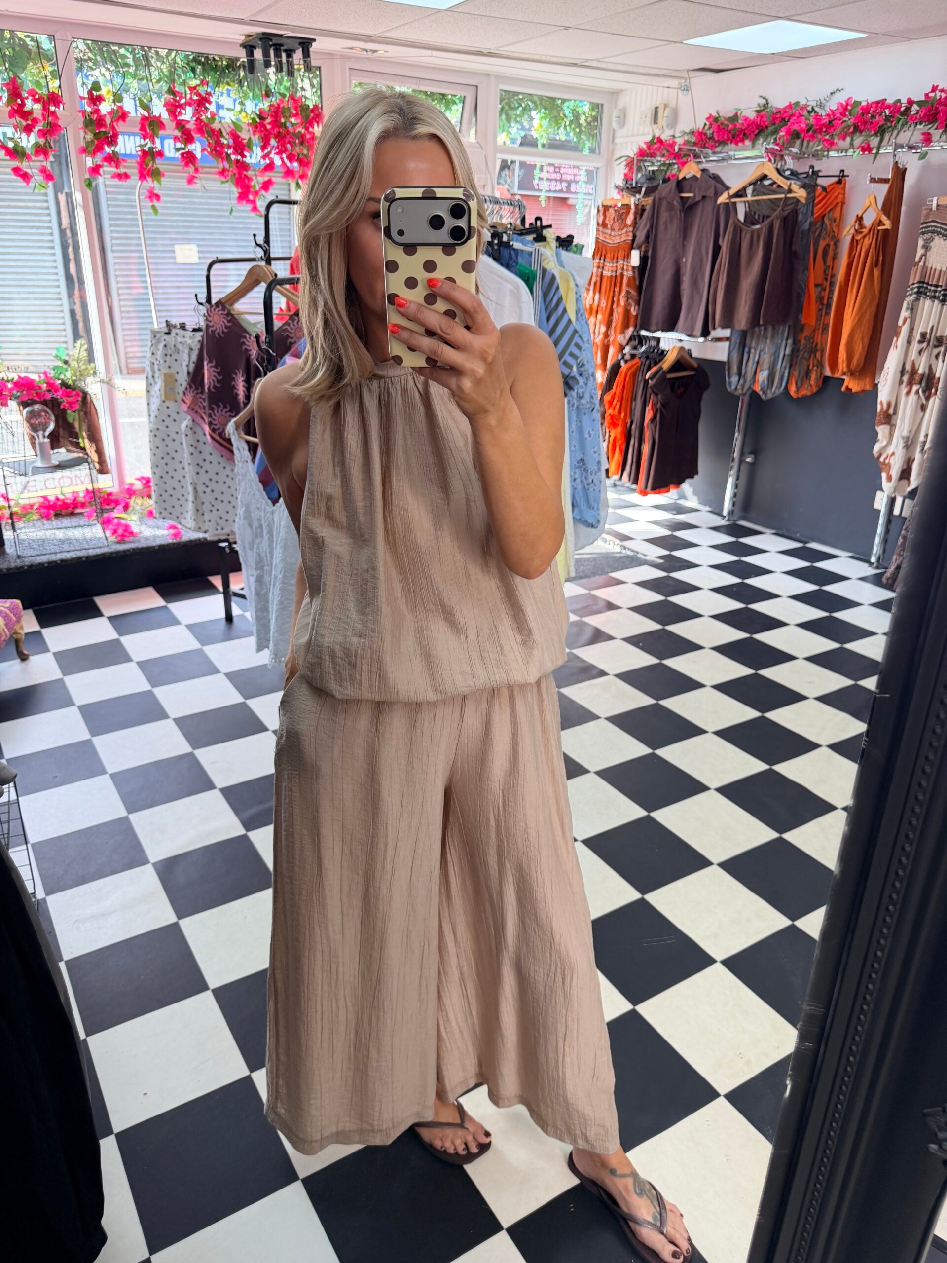 The Crinkle Co Ord Mocha