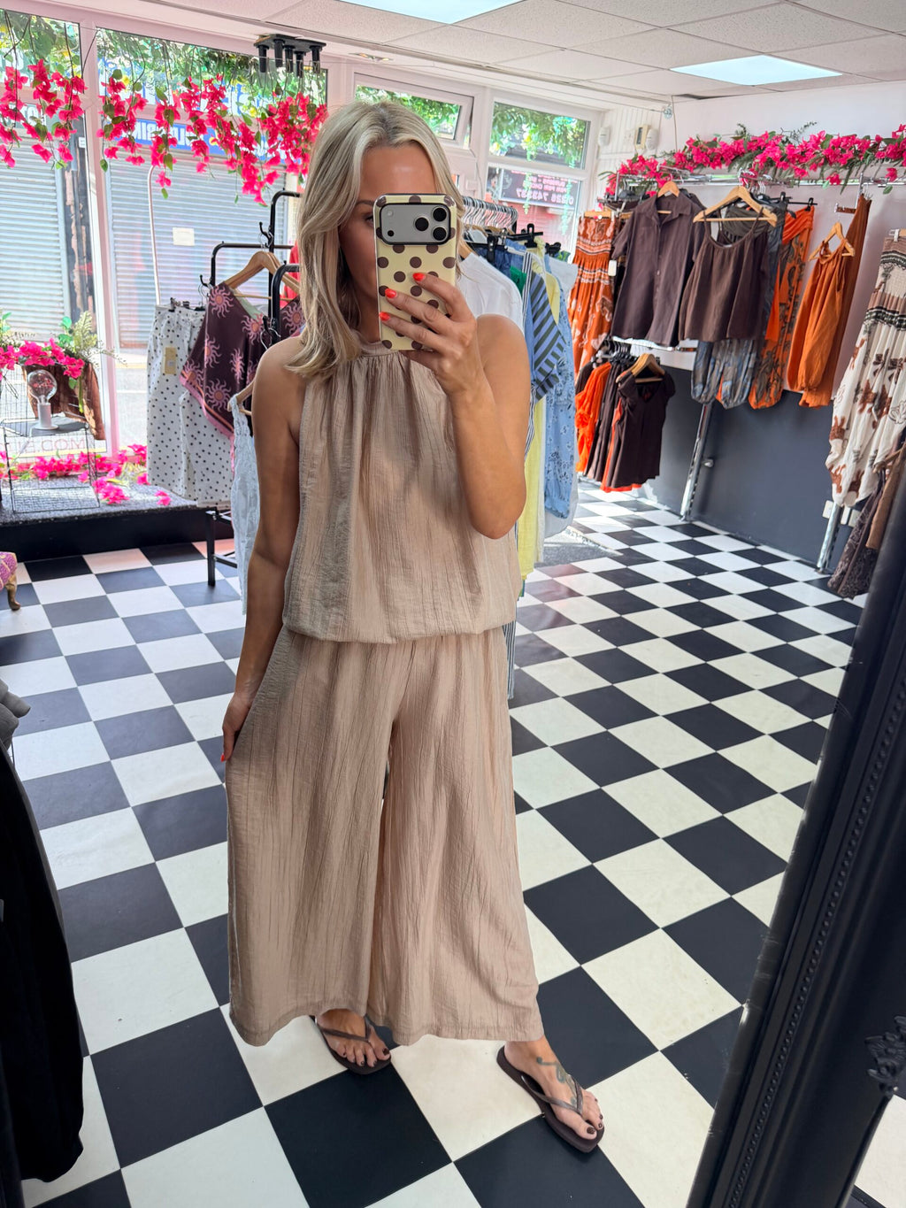 The Crinkle Co Ord Mocha