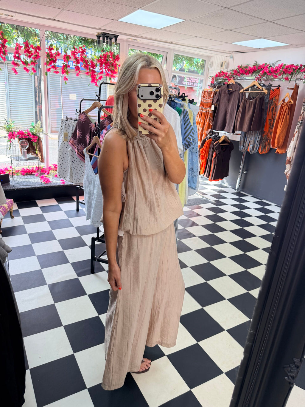 The Crinkle Co Ord Mocha