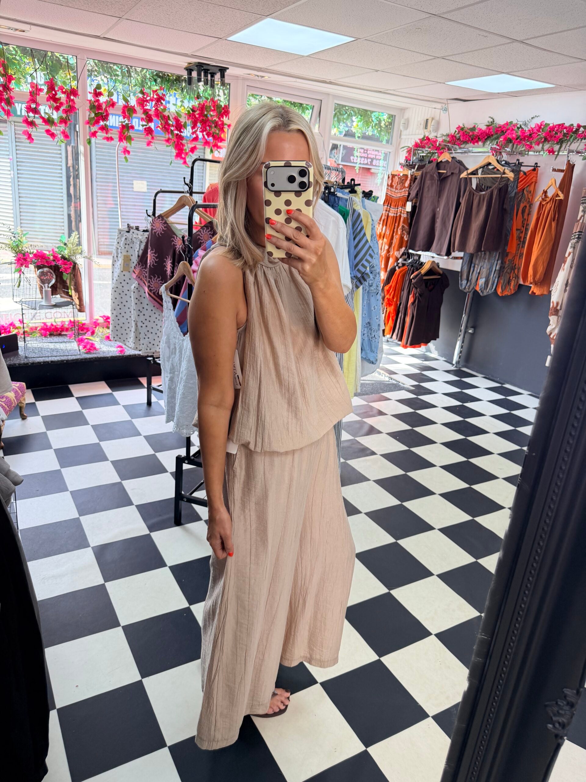 The Crinkle Co Ord Mocha