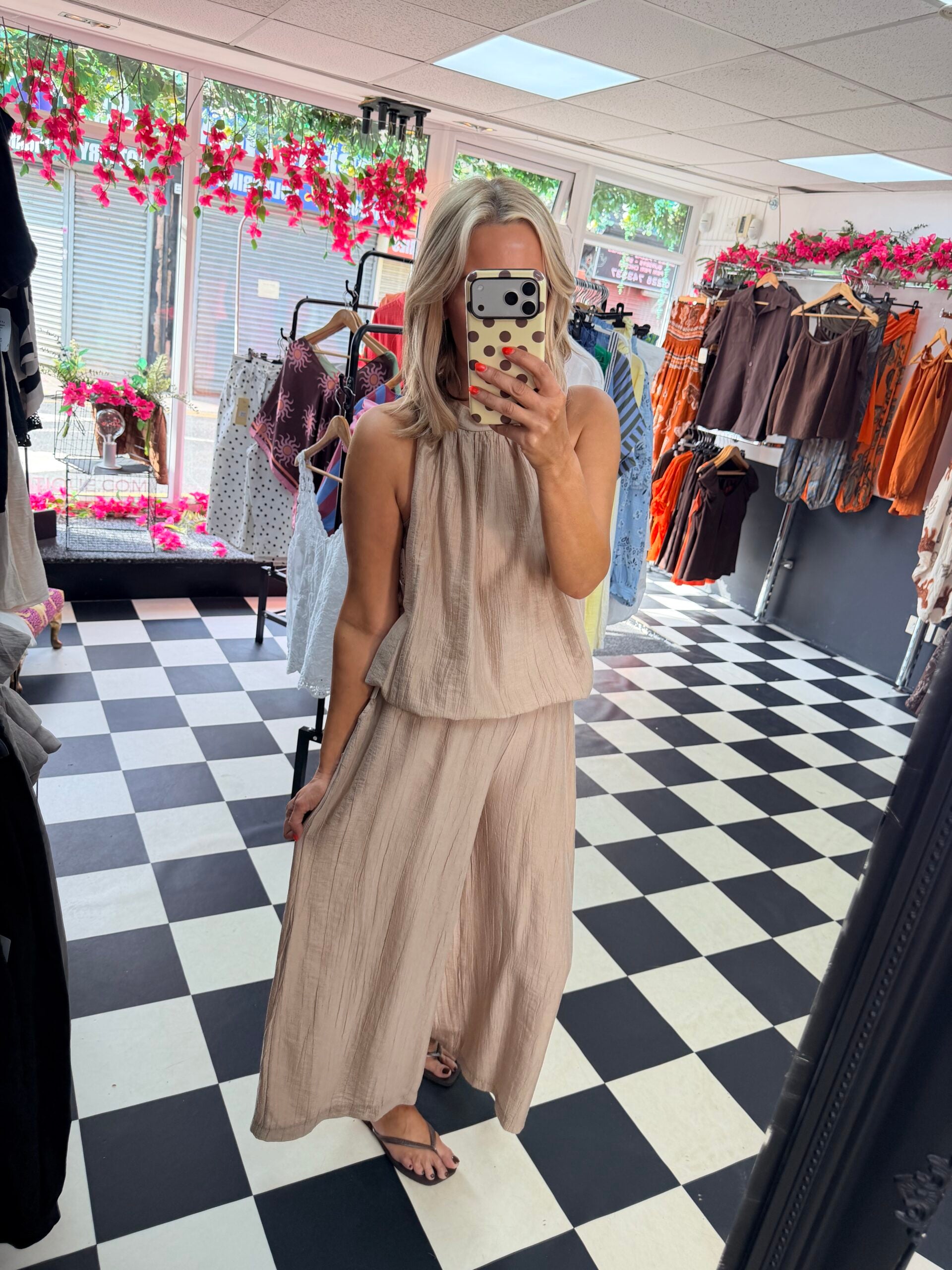 The Crinkle Co Ord Mocha