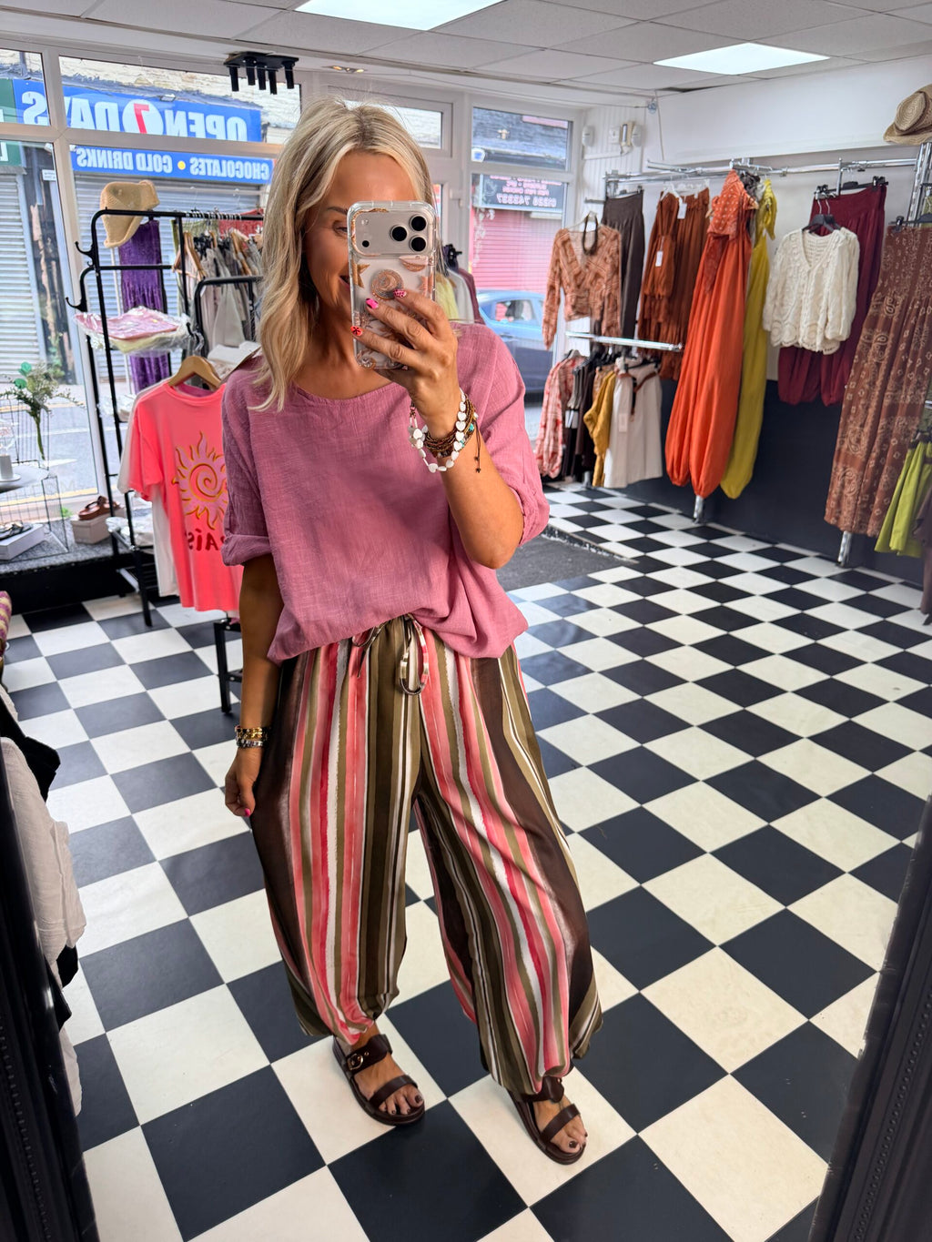 Air Brush Trouser Green