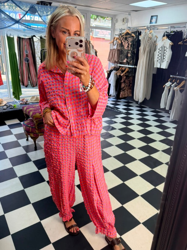Neon Bloomer Trouser Fuchsia / Orange