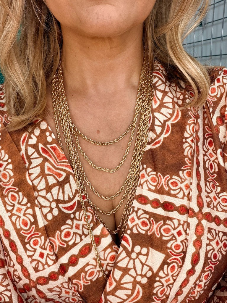 Gold Multi Chain Necklace