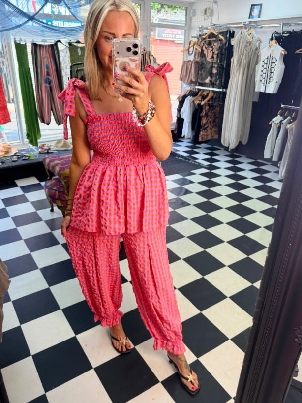 Neon Bloomer Trouser Fuchsia / Orange