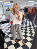 Billy Cropped Trousers Grey