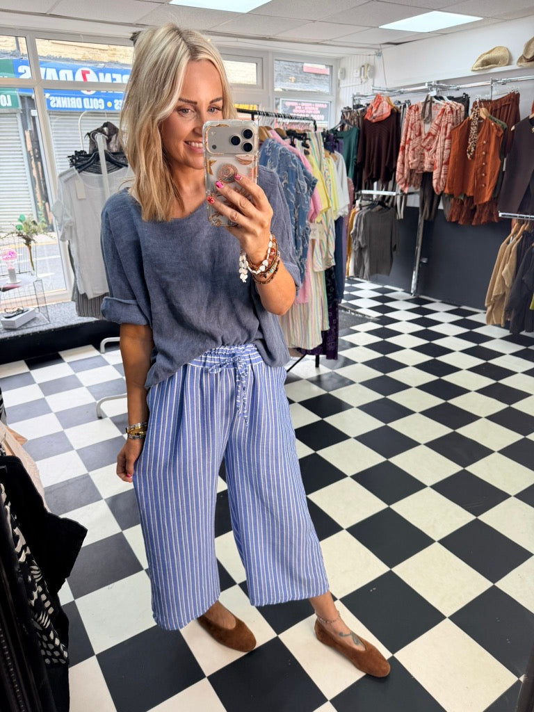 Lottie Top Denim Blue