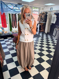 Military Double Button Waistcoat White