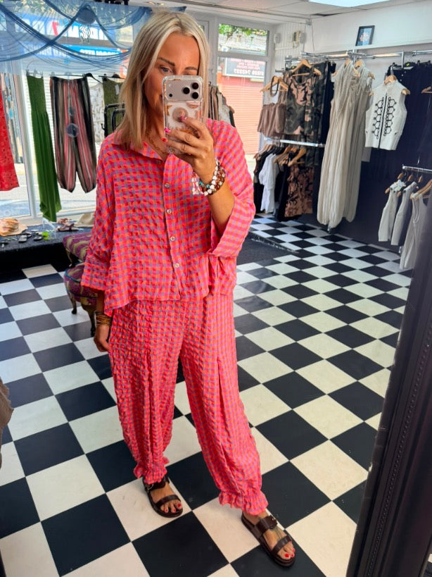 Neon Bloomer Trouser Fuchsia / Orange