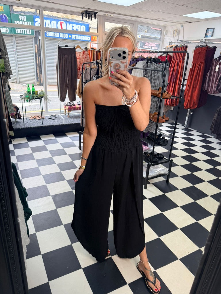 Bandeau Jumpsuit Black