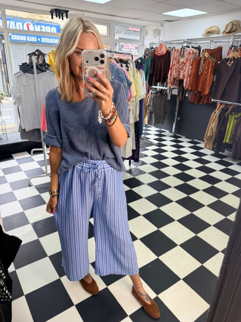 Lottie Top Denim Blue