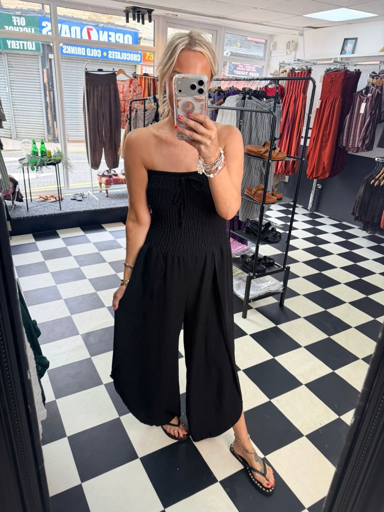 Bandeau Jumpsuit Black